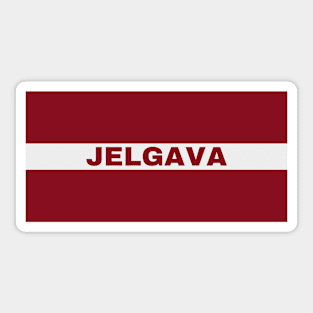 Jelgava City in Latvian Flag Sticker